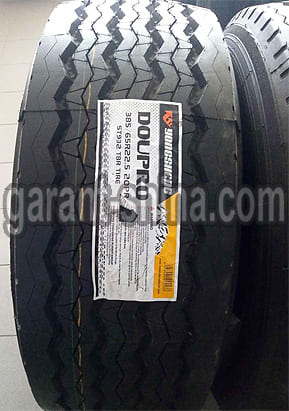 Doupro ST932 (прицепная, бомба) 385/65 R22.5 160K 20PR - Фото протектора с этикеткой на складе